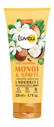 De Online Drogist Lovea conditioner - monoï & sheaboter 200ml aanbieding