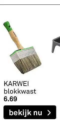 Karwei Karwei blokkwast aanbieding