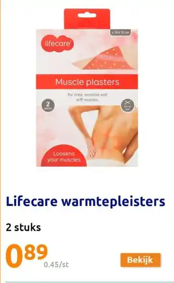 Action Lifecare warmtepleisters aanbieding