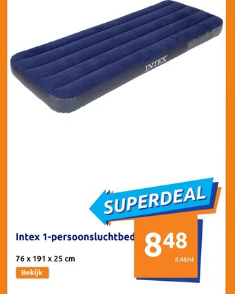 Action Intex 1-persoonsluchtbed aanbieding