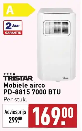 ALDI TRISTAR Mobiele airco PD-8815 7000 BTU aanbieding