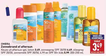 ALDI OMBRA Zonnebrand of aftersun aanbieding