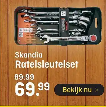 Hubo Skandia Ratelsleutelset aanbieding