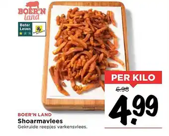 Vomar Voordeelmarkt Boer'n Land Shoarmavlees aanbieding