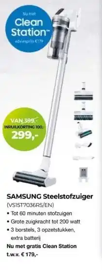 EP Beerepoot Samsung steelstofzuiger aanbieding