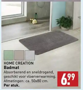 ALDI HOME CREATION Badmat 50x80 cm aanbieding