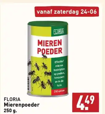 ALDI FLORIA Mierenpoeder 250 g. aanbieding