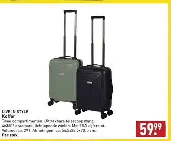 ALDI LIVE IN STYLE Koffer aanbieding