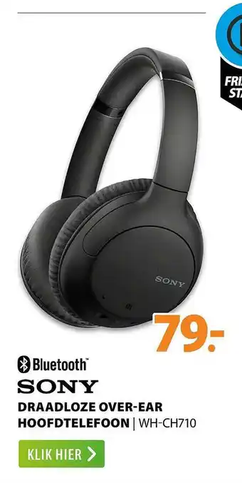 Expert Sony draadloze over-ear hoofdtelefoon | wh-ch710 aanbieding