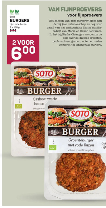 Ekoplaza Soto burgers aanbieding