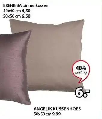 Jysk Angelik Kussenhoes 50x50cm aanbieding