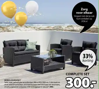 Jysk Mora Loungeset aanbieding