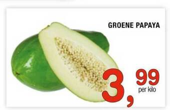 Amazing Oriëntal Groene papaya aanbieding