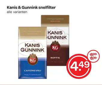 Spar Kanis & gunnink snelfilter aanbieding