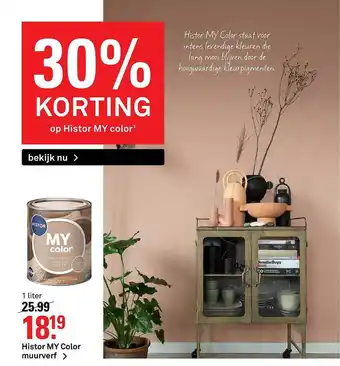 Karwei Histor my color muurverf 1 liter aanbieding