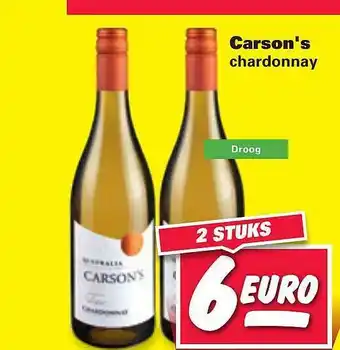 Nettorama Carson's chardonnay aanbieding