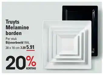 Sligro Truyts melamine borden aanbieding