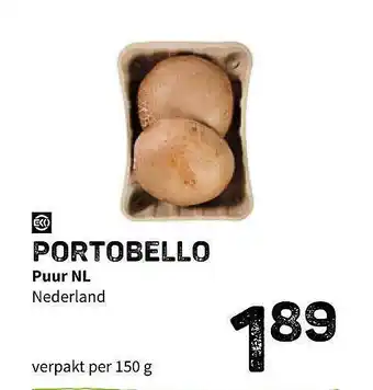 Ekoplaza Portobello Puur NL aanbieding