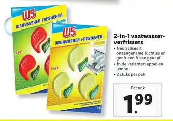 Lidl W5 2-in-1 vaatwasser verfrissers aanbieding