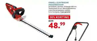 Kluswijs EINHELL ELEKTRISCHE HEGGENSCHAAR aanbieding