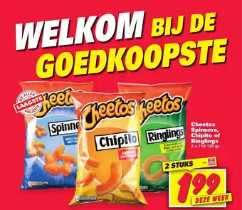 Nettorama Cheetos Spinners, Chipito Of Ringlings aanbieding