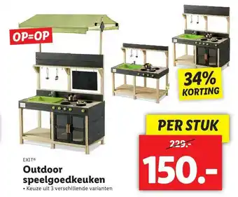 Lidl Exit Outdoor Speelgoedkeuken 34% Korting aanbieding