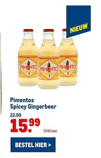 Makro Pimentos Spicey Gingerbeer aanbieding