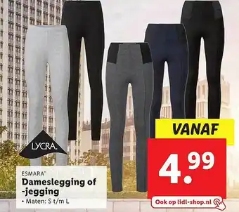 Lidl Esmara Dameslegging Of -jegging aanbieding