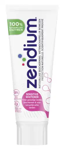 De Online Drogist Zendium sensitive whitener tandpasta 75ml aanbieding