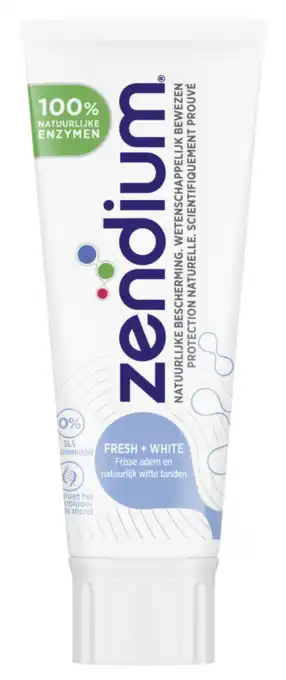 De Online Drogist Zendium fresh & white tandpasta 75ml aanbieding