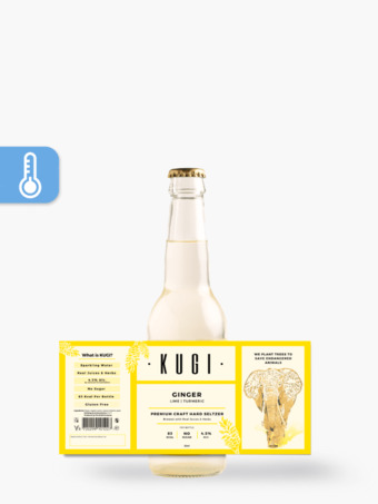 Flink Kugi ginger hard seltzer 4.5% aanbieding