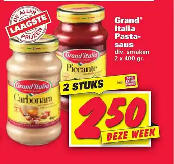 Nettorama Grand' Italia Pastasaus aanbieding