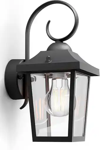 Bol.com Philips buzzard buitenwandlamp - zwart aanbieding
