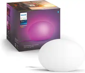 Bol.com Philips hue flourish tafellamp - white and color ambiance - e27 - wit - 9,5w - bluetooth aanbieding