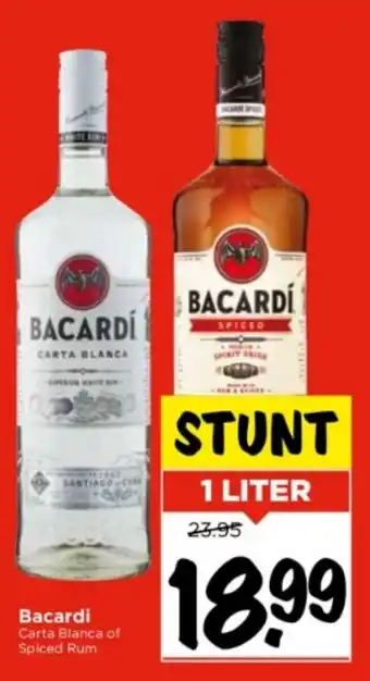 Vomar Voordeelmarkt Bacardi 1 liter aanbieding