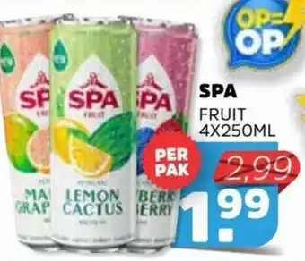 Sahan Supermarkten SPA FRUIT 4X250ML aanbieding