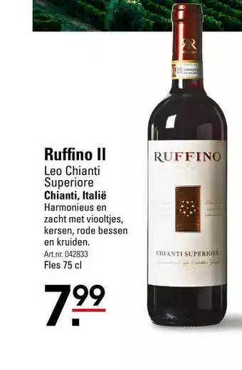 Sligro Ruffino II Leo Chianti Superiore Chianti, Italië aanbieding