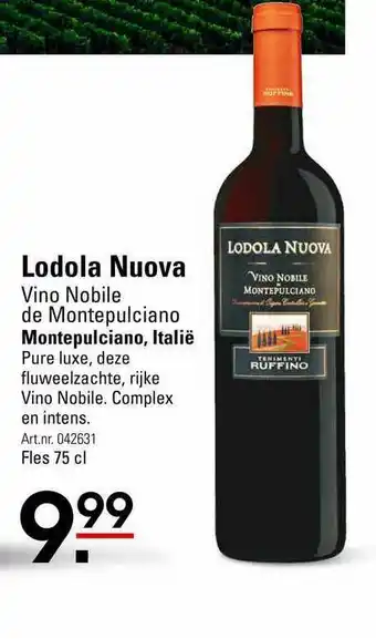 Sligro Lodola Nuova Vino Nobile De Montepulciano Montepulciano, Italië aanbieding