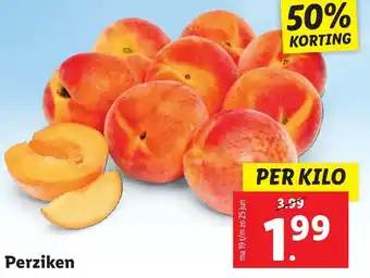 Lidl Perziken aanbieding