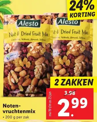 Lidl Noten- vruchtenmix 200g aanbieding