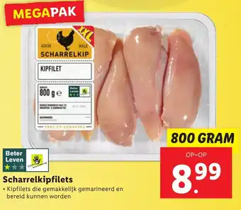 Lidl Scharrelkipfilets 800g aanbieding