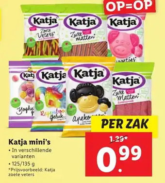 Lidl Katja mini's 125g aanbieding