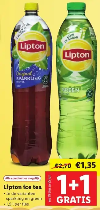 Lidl Lipton ice tea aanbieding