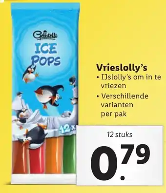 Lidl Vrieslolly's aanbieding