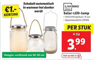 Lidl Solar-LED-lamp aanbieding