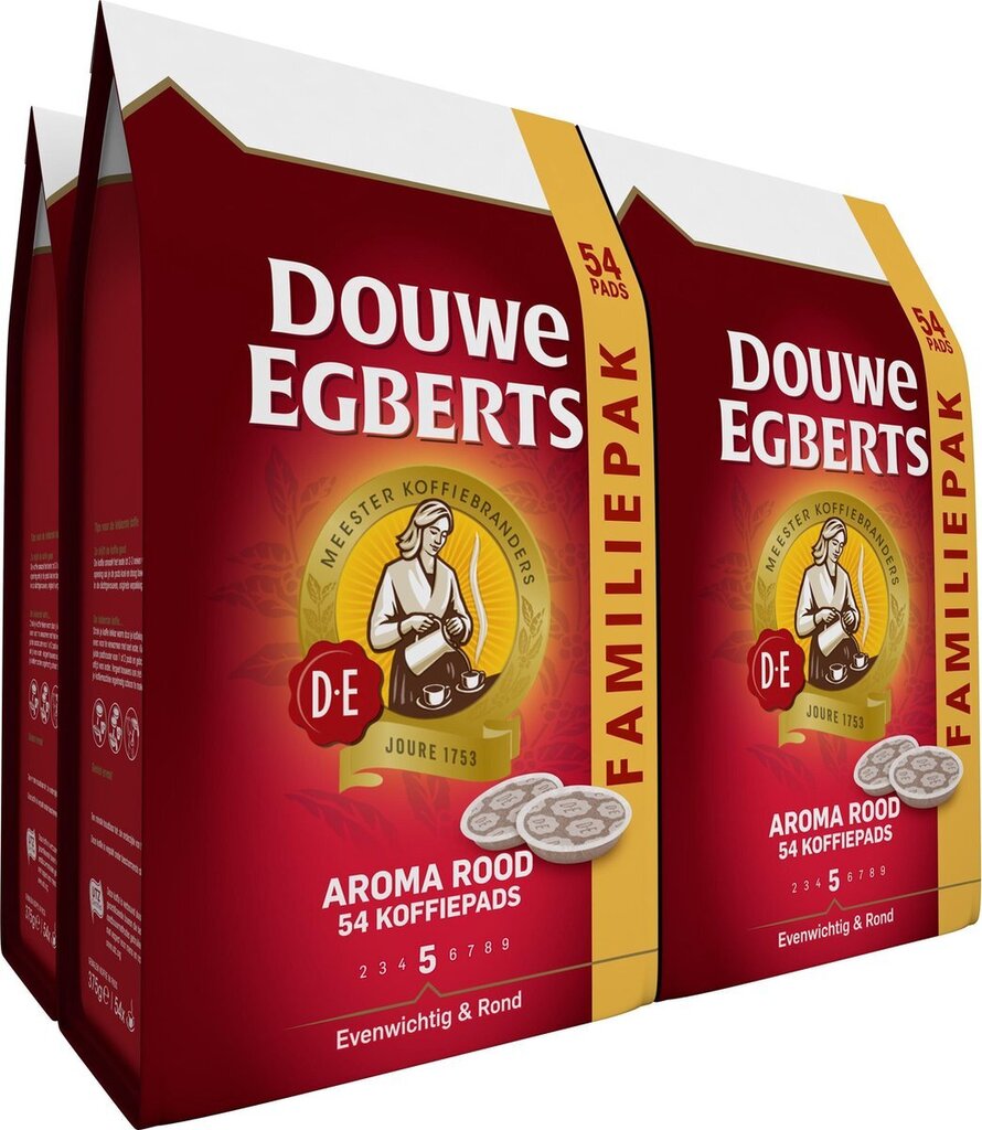 Bol.com Douwe egberts aroma rood koffiepads - 4 x 54 pads aanbieding