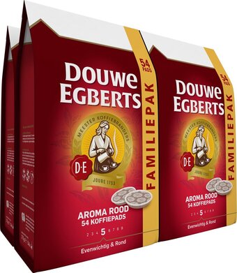 Bol.com Douwe egberts aroma rood koffiepads - 4 x 54 pads aanbieding
