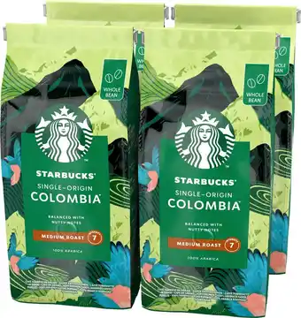 Bol.com Starbucks colombia koffiebonen - 4 zakken à 450 gram aanbieding