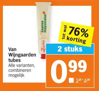 Albert Heijn Van Wijngaarden tubes 2st aanbieding