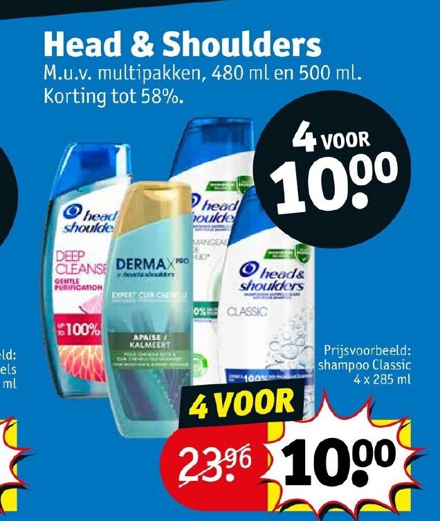 Head & Shoulders aanbieding bij Kruidvat